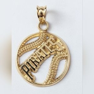 Vintage 14k Gold Baseball Pittsburgh Pirates Pendant Charm